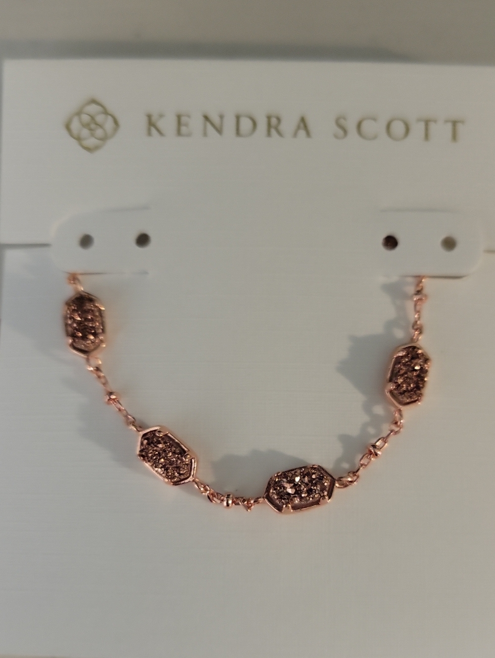 Kendra Scott Rose Gold Druzy Link Bracelet - Rose Gold